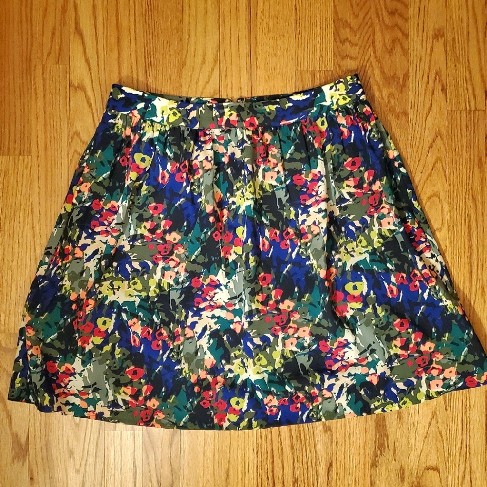 J. CREW Factory  | Floral Midi Skirt with Pockets